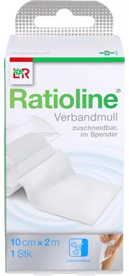 Obrázok produktu pre Ratioline akútna gáza rolovaná 10cmx1m, 1 ks. Obväzy na rany