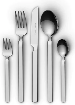 Produktbild von BergHOFF Home Besteckset 30-teilig, Essbesteck für 6 Personen, Edelstahl, Stilvolles Design, Spülmaschinengeeignet