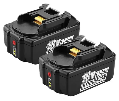 18V 5.0Ah Akku für Makita LXT, 2 Stück, mit LED-Anzeige