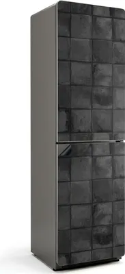 Produktbild von Steinfliesenstruktur – Magnetische Kühlschrank Abdeckung – Dekorfolie magnetisch Küche – Kühlschrank Magnet Deko – selbstklebende Magnettafel – Magnetfolie für Kühlschranktür – 60x205 cm