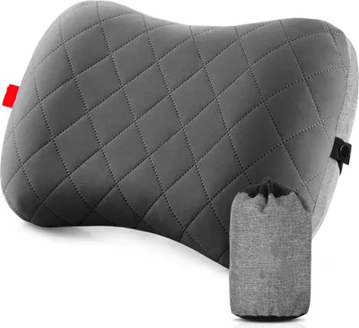 Produktbild von Aufblasbares Camping Reisekissen mit abnehmbarem Kissenbezug, Ergonomisches Kissen, Bequemes Nackenhörnchen für Reisen/Outdoor, Aufblasbares Reise-Na