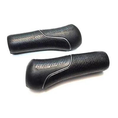 Produktbild von Gazelle Griff Set Hybrid mit silbernen Rohrleitungen 132 mm schwarz