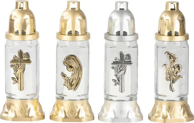Productafbeelding van Graflicht Grave, helder glas, mix, 28 h, 80 g, 25 cm - Set van 12 stuks