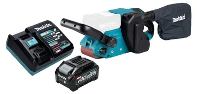 Image de Makita BS 001 GM101 Ponceuse à bande sans fil 40 V max. 76 x 533 mm Brushless + 1x batterie 4,0 Ah + chargeur