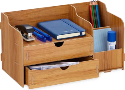 Produktbild von relaxdays Schreibtisch Organizer mit Schubladen