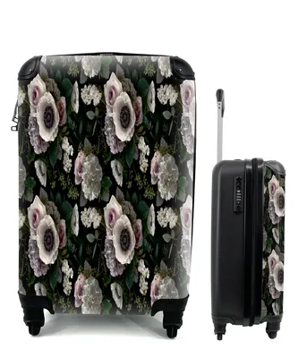 Produktbild von MuchoWow® Koffer Handgepäck Trolley Rollkoffer Kleine Reisekoffer mit 4 Rollen - Blumen - Anemone - Farben - Muster - Cabin Size < 55x40x23 cm & 55x40x20 cm - Fotokoffer - Kabinenkoffer - Boardgepäck - Reise-Box - Reisekoffer - Reisegepäck - Koffer mit Bild - Trolley für Kinder