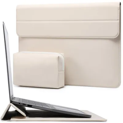 Imagen del producto de Elzusha - Funda para portátil con soporte, compatible con portátiles de 13 pulgadas