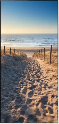 Produktbild von Stahl Magnettafel Hochformat 78x37cm Nordseestrand