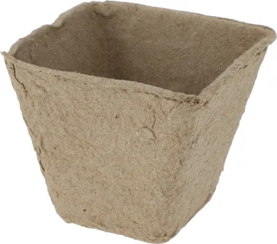 Zdjęcie produktu dla Doniczki kwadratowe 6x6cm kartonowe - biodegradowalne 14 sztuk