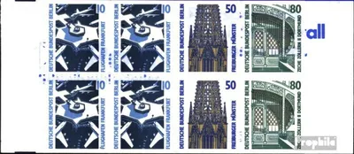 Produktbild von Briefmarken Berlin (West) 1989 Mi MH14mZ mit Zählbalken (kompl.Ausg.) postfrisch Sehenswürdigkeiten