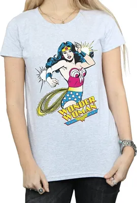 Produktbild von Wonder Woman - T-Shirt für Damen BI766 (M) (Grau)
