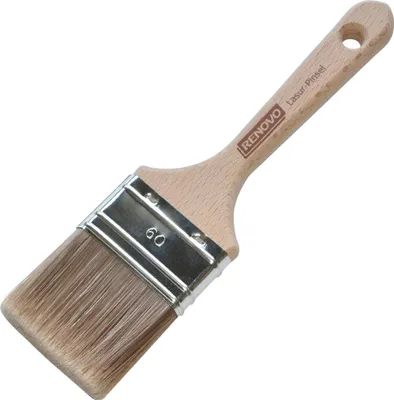 Produktbild von 60mm Renovo Lasur-Flachpinsel Holzgriff