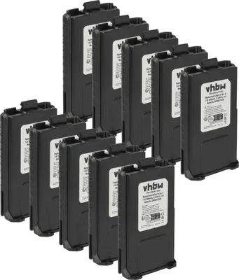 Produktbild von vhbw 10x Akku kompatibel mit Pofung UV-5RE, UV-5RA, UV-5R Funkgerät, Walkie Talkie (1800 mAh, 7,4 V, Li-Ion)