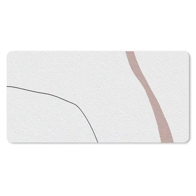 Produktbild von MuchoWow® Schreibtischunterlage Linie - Pastell - Gestaltung 80x40 cm - XXL Mauspad - Gaming Mauspad