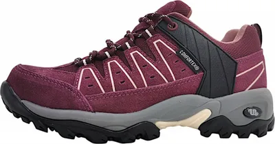 Image de Brütting Mount Pinos : Chaussures de sport basses pour femmes, chaussures de randonnée outdoor, chaussures de marche, couleur violette