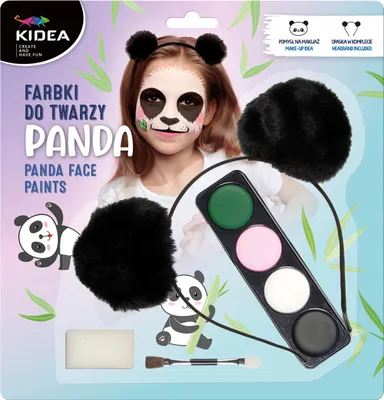 Obrázek produktu pro Sada barev na obličej s kapelou Panda Kidea