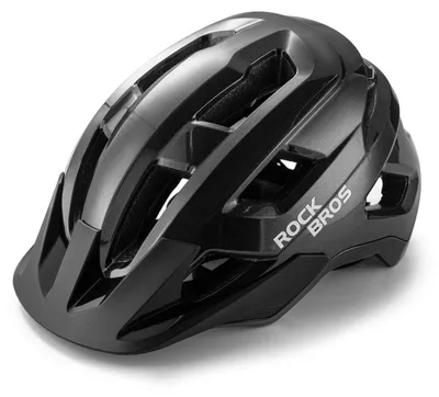 Image de Casque de vélo pour enfants Rockbros LK-67 avec visière amovible, 54–58 cm, noir