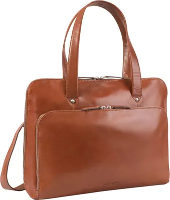 Produktbild von LEONHARD HEYDEN Leder Aktentasche Umhängetasche mit Laptopfach Cambridge Briefcase 1 Compartment Cognac braun