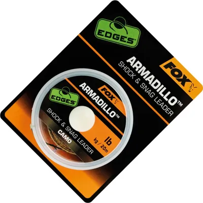 Produktbild von Fox Armadillo Camo Shock & Snag Leader 20m - Vorfachmaterial, Tragkraft:40lbs/18kg