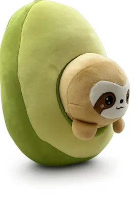 Produktbild von Kuscheltier Faultier im Avocado-Haus 32 cm – 2in1 Plüschtier, Stofftier