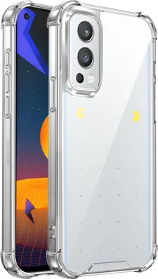 Produktbild von Transparent Hülle für OnePlus Nord 2, Hybrid Klar Rückseite TPU Bumper Stoßfeste Handyhülle