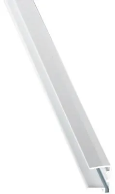 Produktbild von Gutta Alu U-Profil mit Tropfnase 16 mm Doppelstegplatten weiß L = 1200 mm