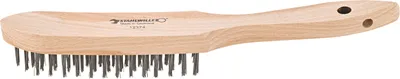 Produktbild von STAHLWILLE Stahldrahtbürste L.290mm Stahldraht glatt 0,35 mm 3-reihig