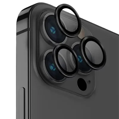 Obrázok produktu pre Fóliové sklo na fotoaparát iPhone 16 Pro / 16 Pro Max 3 balenia čierne