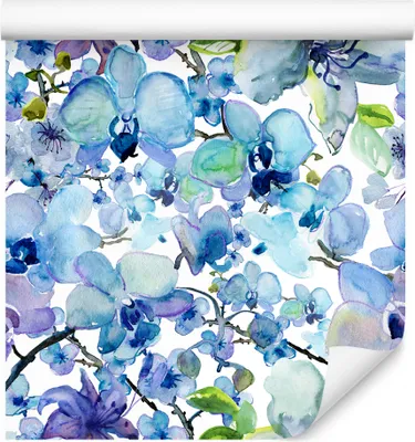 Produktbild von 10m VLIES TAPETE Rolle Orchidee Natur Blumen Pflanzen Blätter Flora XXL