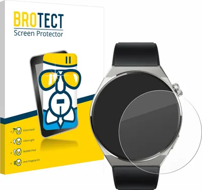 Produktbild von BROTECT Schutzglas für Huawei Watch GT 3 Pro Titanium (46mm) Schutzfolie Panzer Folie Glas Display Schutz klar