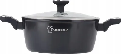 Produktbild von Marmor-Kochgeschirr-Set, 8-teilig, Schwarz, 16/20/24/28 cm, Gas-Induktion