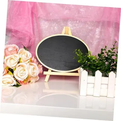 Produktbild von 5 Kreidetafeln zum Aufstellen für den Schreibtisch, Hochzeiten, Restaurants und kreative Dekorationen, abwischbar und wiederverwendbar
