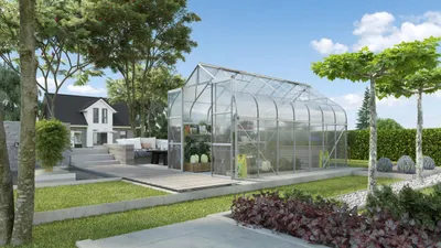 Obrázek produktu pro Vitavia skleník "Diana 11500" hliníkový eloxovaný 11,5 m² 4 mm HKP