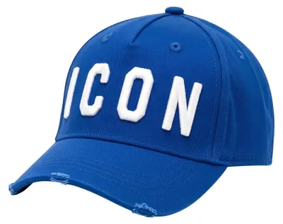 Immagine prodotto di Cappello da baseball Dsquared2 ICON, in cotone, colore blu
