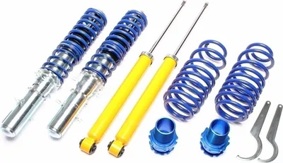 Produktbild von Dieses Technix-Gewindefahrwerk passt für Audi A3 (8L) / Seat Leon, Toledo II (1M) / Skoda Octavia I (1U) / VW Bora, Golf IV (1J), New Beetle (9C)