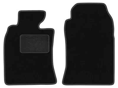 Obrázok produktu pre Predné velúrové koberce pre: Mini Cooper One R50 2001-2007 (hatchback) – 2 ks, čierne, na mieru – Wielganizator LUX