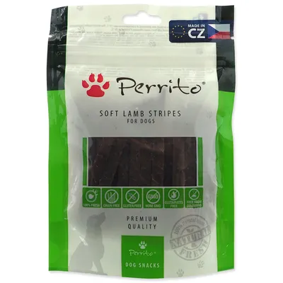 Obrázok produktu pre Perrito Mäkké jahňacie prúžky 100g