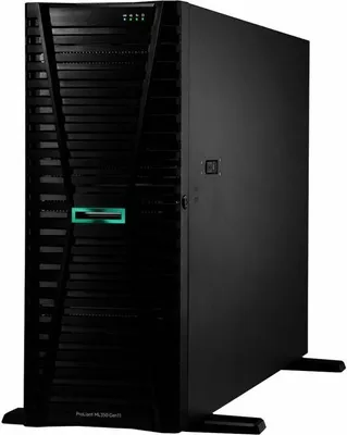 Produktbild von HPE ProLiant ML350 Gen11 4514Y 2.0GHz 16c 1P 64GB-R 8SFF MR408i-o 2x2.4TB HDD 2x1000W PS EU Server, 2 GHz, 4514Y, 64 GB, DDR5-SDRAM, 4,8 TB, Turm (4U)