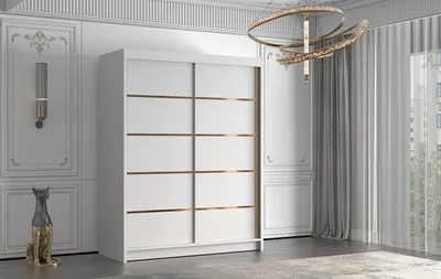 Obrázok produktu pre Šatníková skriňa MILINA - 150 cm, biela