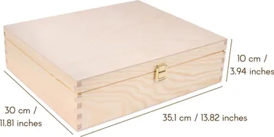 Produktbild von Creative Deco Weinkiste Holzkiste - Weinbox für 3 Flaschen mit Deckel und Verschluss