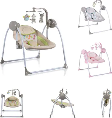 Produktbild von Babywippe Swing+ mit Musikfunktion, regulierbare Lautstärke, Zeitschaltuhr beige