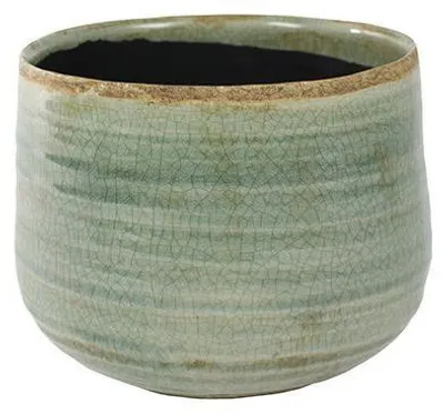 Produktbild von Ter Steege Blumentopf, Grün-Mint, Durchmesser 18 cm, Höhe 15 cm, Öffnung 14,5 cm