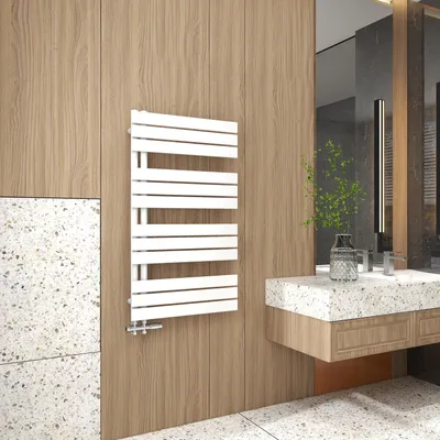 Produktbild von Duschparadies Design Badheizkörper Heizkörper 1042x600mm Flach Paneel Seitenanschlusss für Badzimmer Weiß 741W