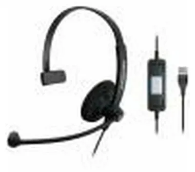 Imagen del producto de EPOS IMPACT SC 30 USB ML, con cable, para llamadas/música, rango de frecuencia de 60 - 16000 Hz, 42 g, Auriculares con micrófono, color