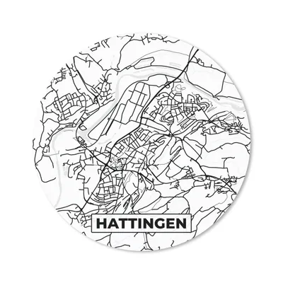 Produktbild von MuchoWow® Mauspad Mousepad Hattingen - Stadtplan - Karte 20x20 cm - Mousepads - Maus Mat - Pad - Mausunterlage - Schreibtischmatte