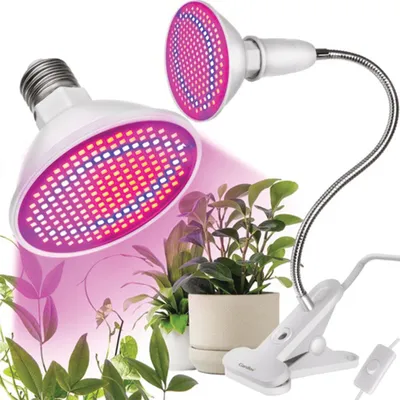 Productafbeelding van Groeilamp - Groeilamp - Plantenlamp - E27-fitting - 200 LED's - Met klembevestiging
