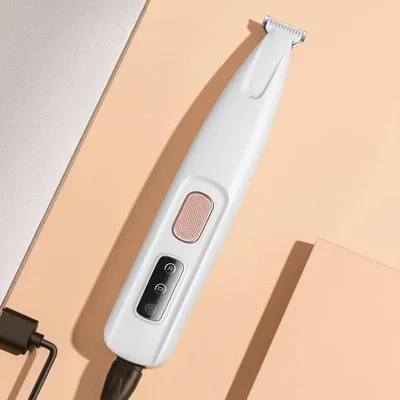 Image de Tondeuse électrique pour pattes de chien avec éclairage LED - Appareil rechargeable pour le soin des animaux de compagnie.
