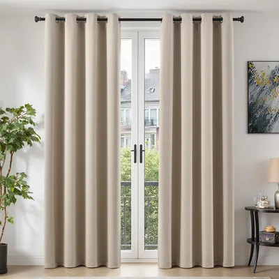Produktbild von Verdunkelungsvorhänge mit Ösen 245x140 cm 2er Set