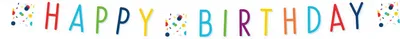 Produktbild von amscan Partykette Confetti Birthday Papier 180 x 13,8 cm CONFETTI