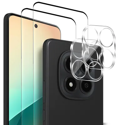 Produktbild von 2x Display + Kamera Glas für Xiaomi Redmi Note 15 Pro Panzerfolie Displayglas Kameraglas 9H Schutzglas